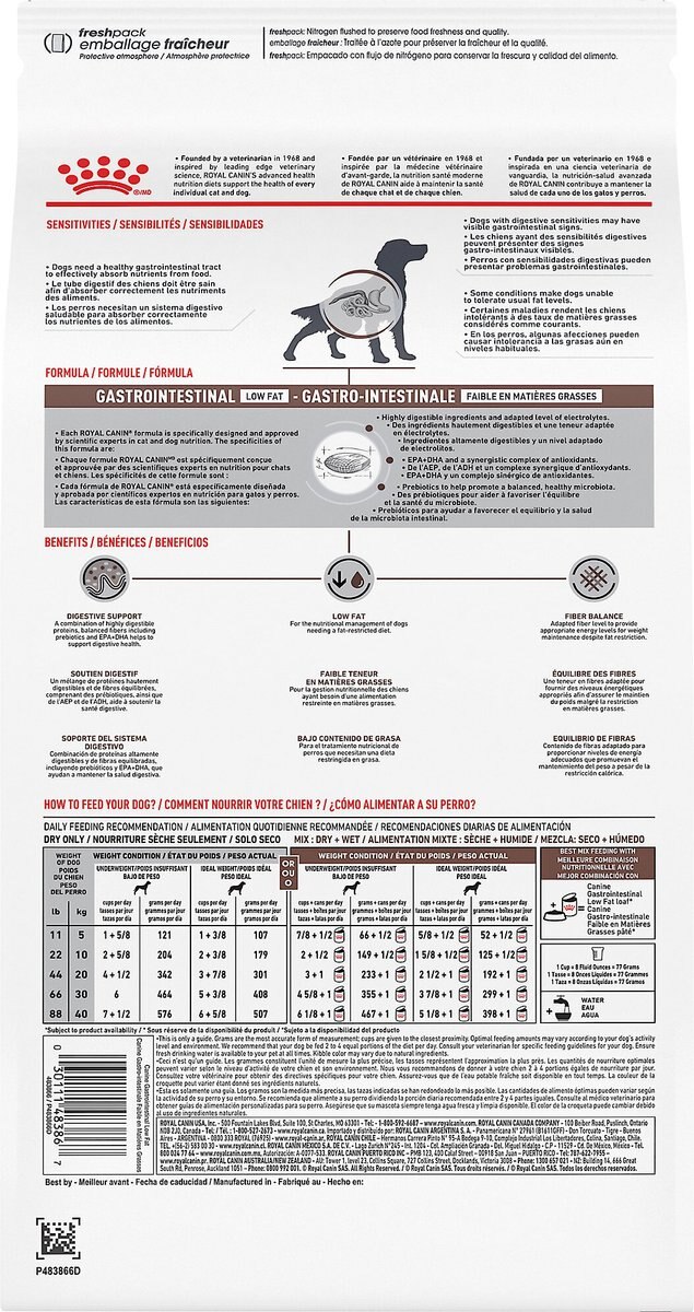 Royal Canin Veterinary Diet Adult Gastrointestinal Low Fat Dry Dog Food