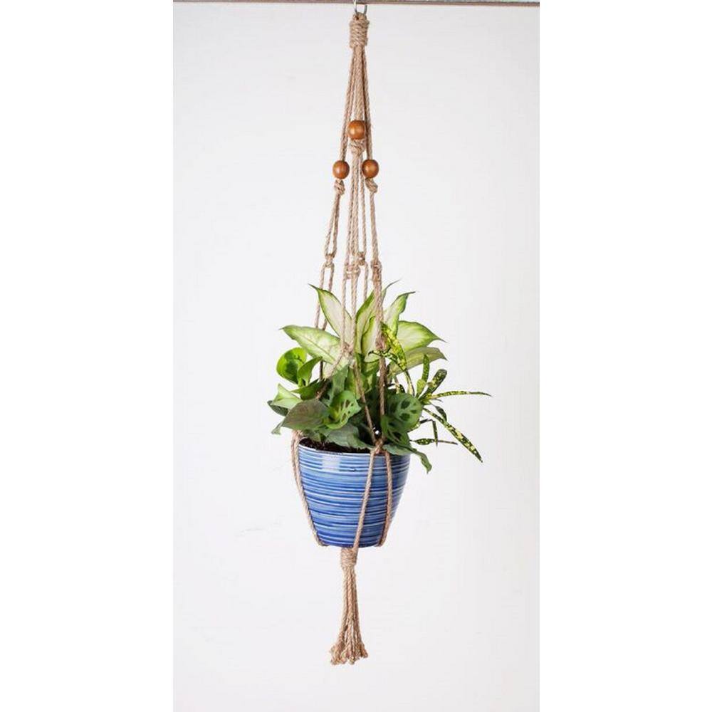 Primitive Planters 36 in. All Natural Jute Plant Hanger (2-Pack) 0291