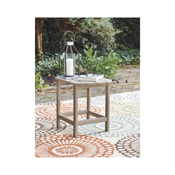 Signature Design by Ashley Sundown Treasure Outdoor Rectangular Poly All Weather End Table