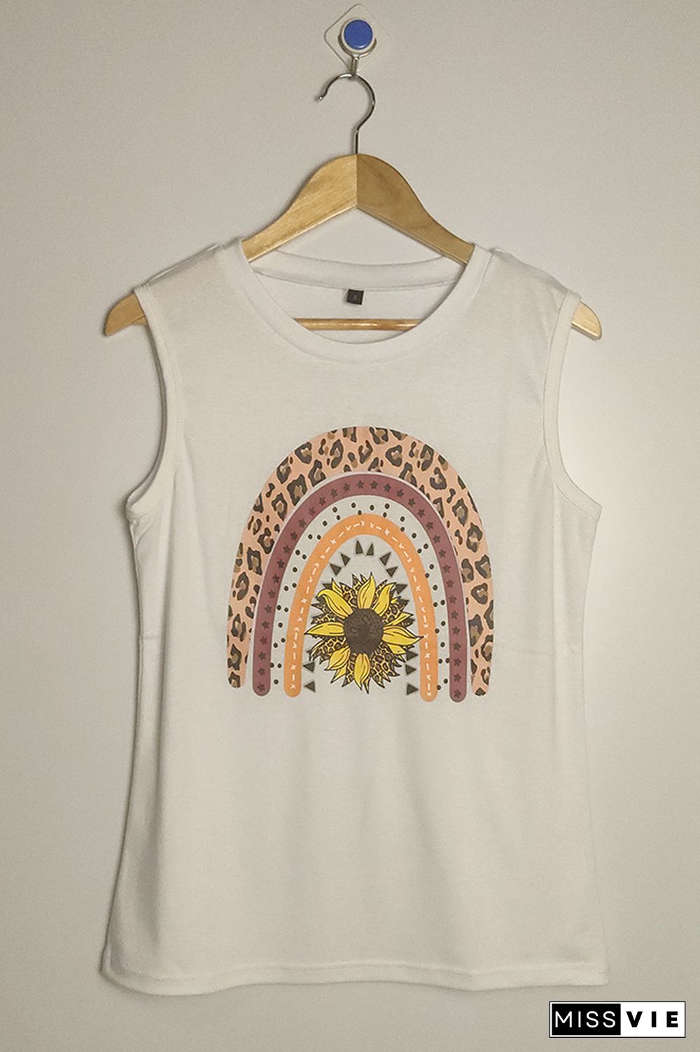 Rainbow Graphy Tank Tops