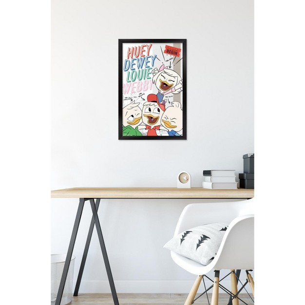 Trends International Disney Ducktales Names Framed Wall Poster Prints