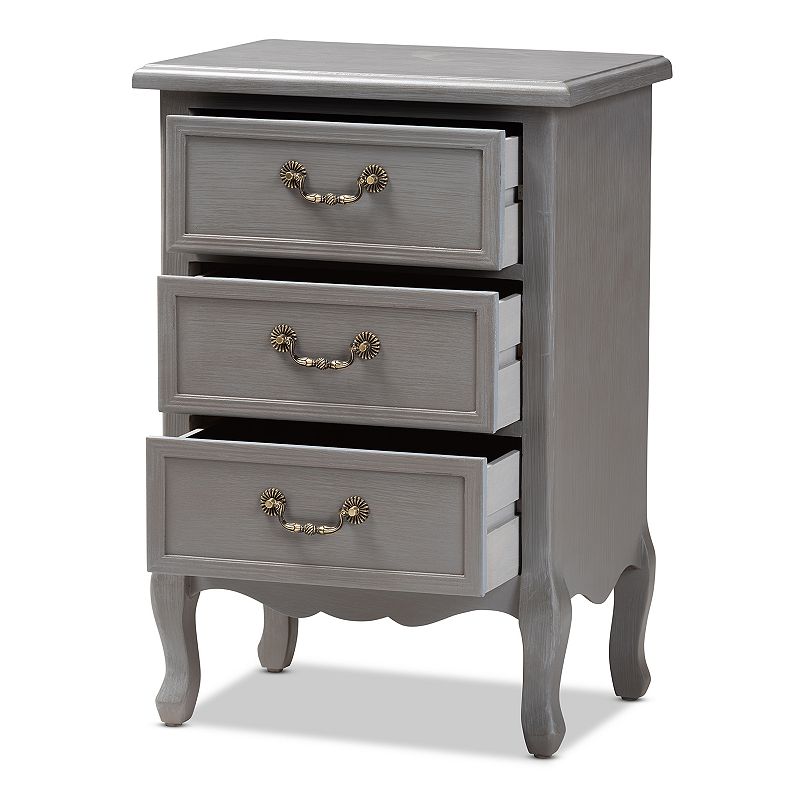 Baxton Studio Capucine Nightstand Table