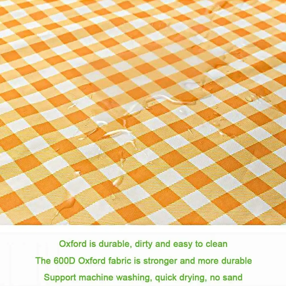 Hot Selling Picnic Blanket Beach Mat Waterproof Sand proof for 3 4 People Outdoor Camping Picnic