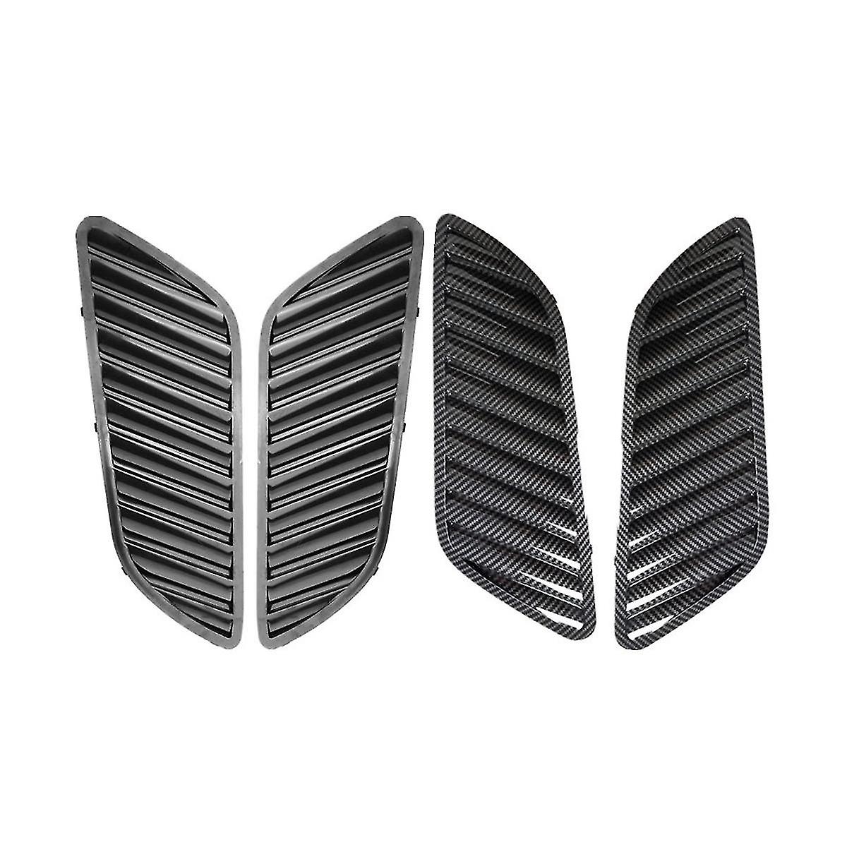 Car Front Grill Hood Cover Grill Air Outlet Vent Cover Trim For E90 E91 E92 F30 E46 Dtm Style(black