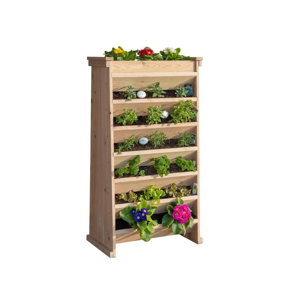 7-Tier Vertical Cedar Garden Planter VP2748