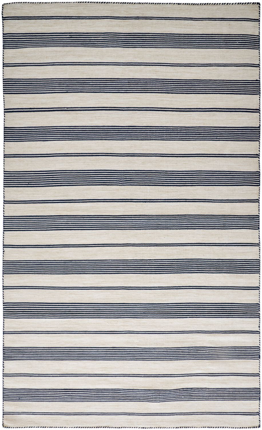 Granberg Hand Woven Blue and Ivory Rug by BD Fine