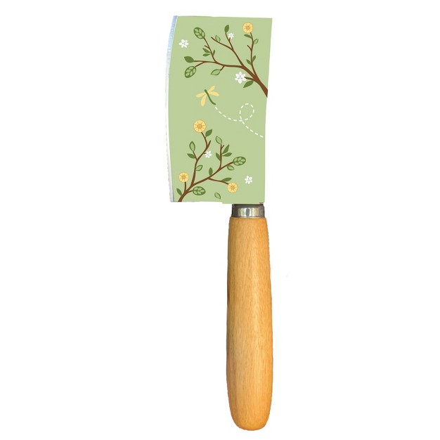 Talisman Designs Laser Etched Beechwood Cheese Knife Woodland Collection Green