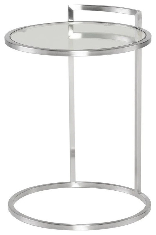 Reina Silver Side Table   Contemporary   Side Tables And End Tables   by Virgil Stanis Design  Houzz