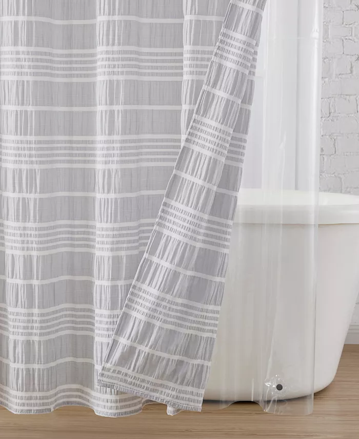 Clorox Seersucker 14-Pc. Shower Curtain Set