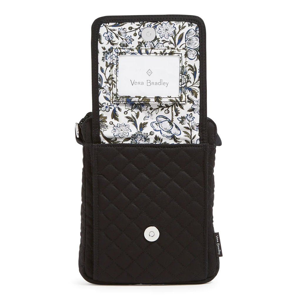 Vera Bradley  RFID Mini Hipster in Recycled Cotton Classic Black