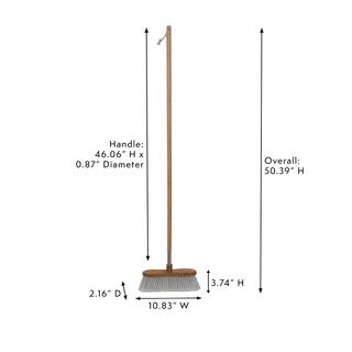 HARPER Live.Love.Clean. 10.83 in. W Bamboo Household Broom for Dry Dirt Pet Hair and Other Small Debris 37501000