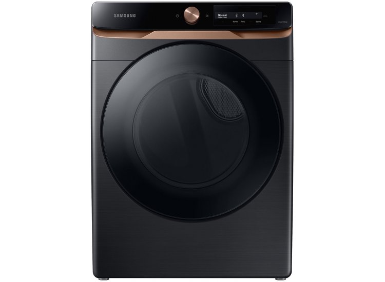  7.5 Cu. Ft. Brushed Black AI Smart Dial Gas Dryer With Super Speed Dry And MultiControl