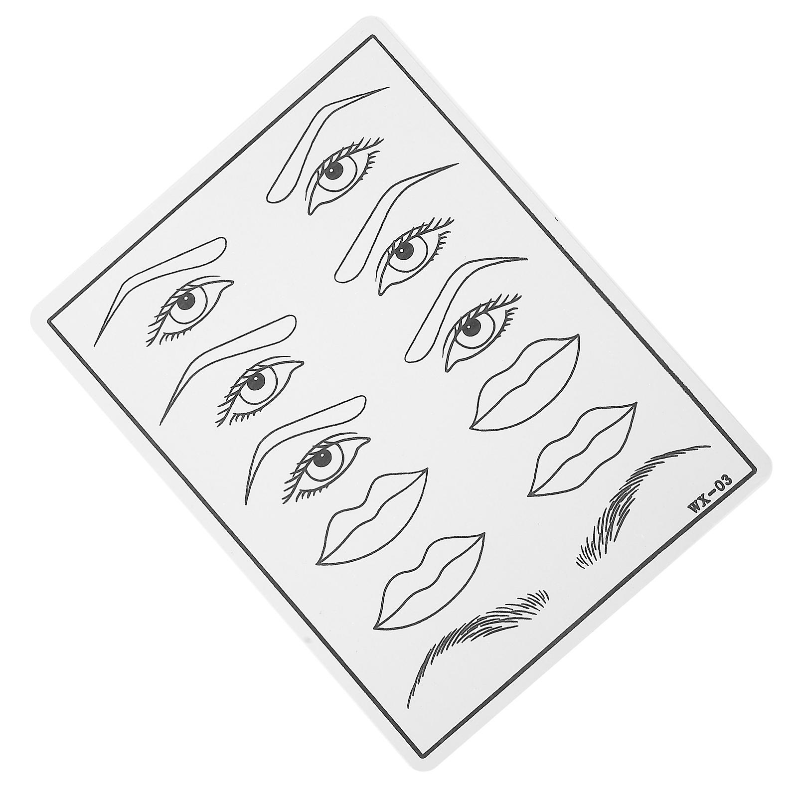 Semipermanent Silicone Microblading Tattoo Practice Skin Tattoo Training Practice Skineyebrow Eye Lip