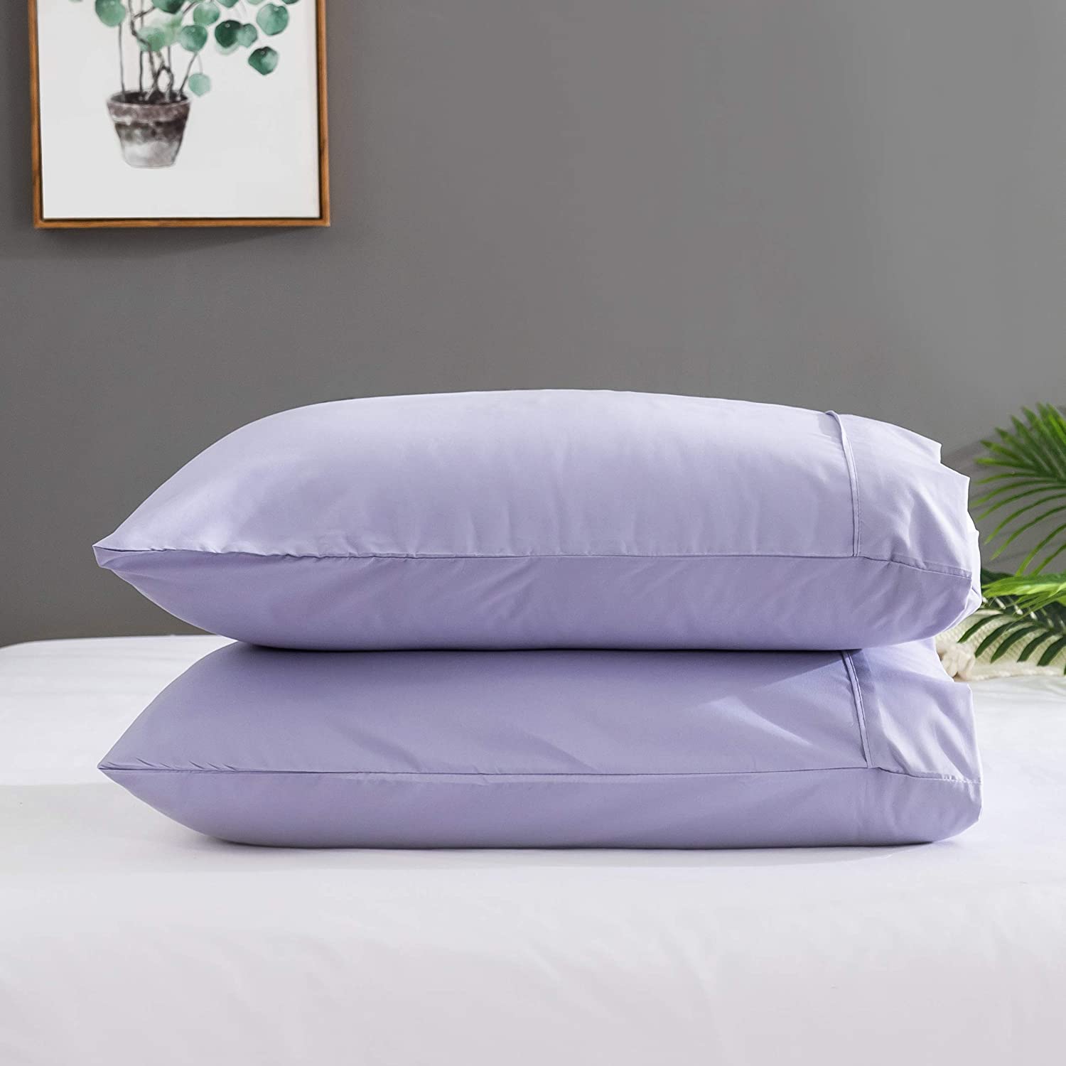 Pillowcases Envelope Closure End Easy Fit Machine Washable Super Soft and Breathable Pack of 4