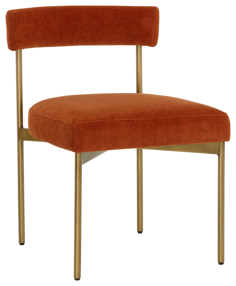 Seneca Dining Chair  Antique Brass  Danny Rust  Set of 2   Midcentury   Dining Chairs   by Sunpan Modern Home  Houzz