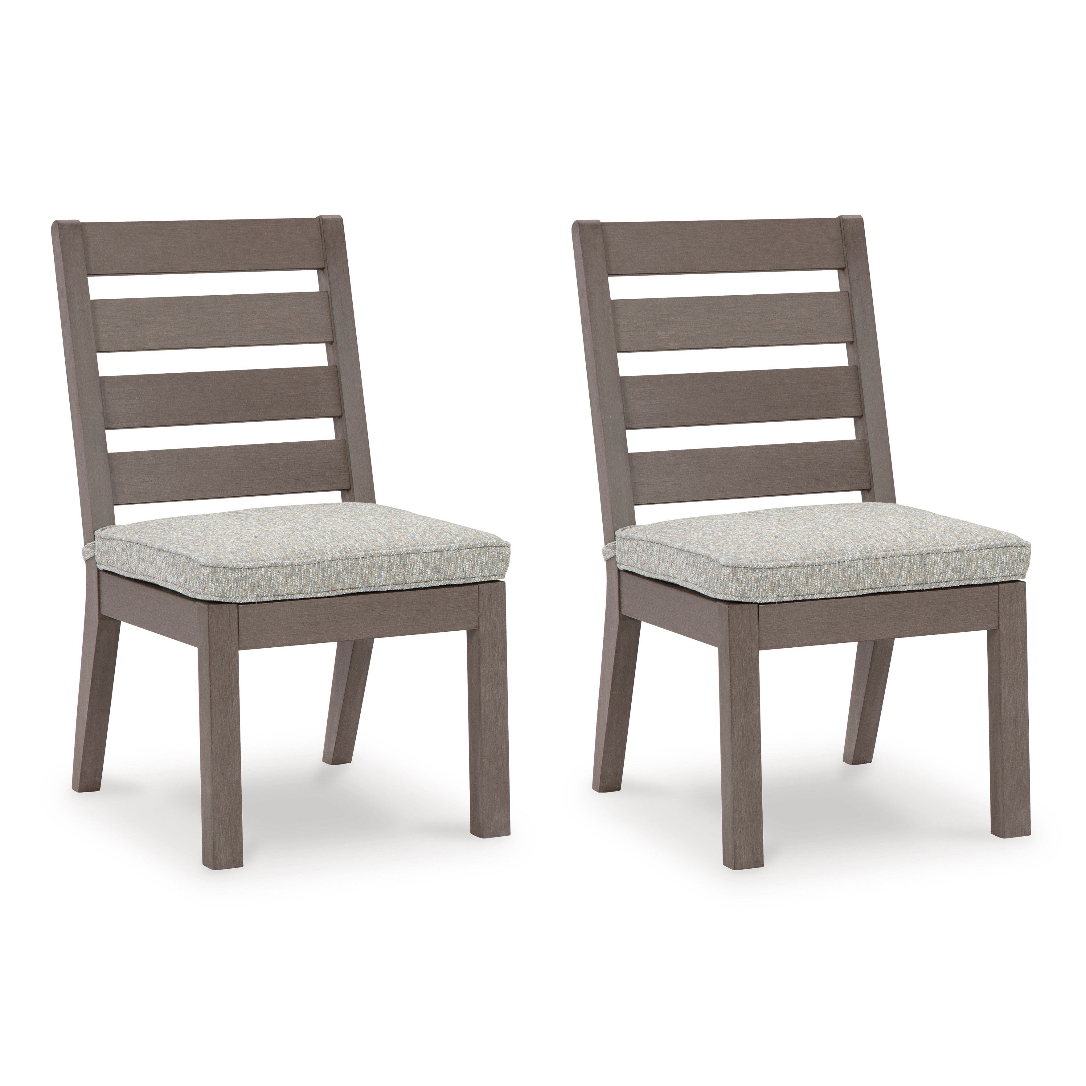 Poly Teak Taupe Outdoor Dining Chairs & Benches