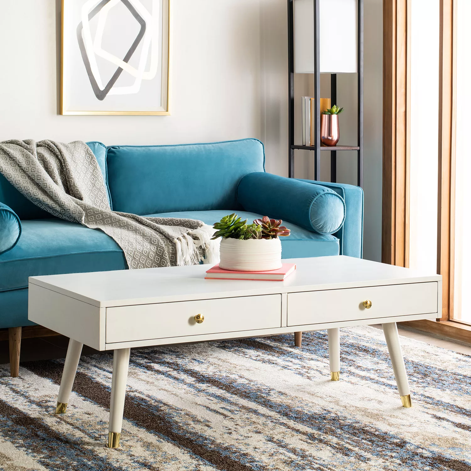 Safavieh Levinson 2-Drawer Coffee Table