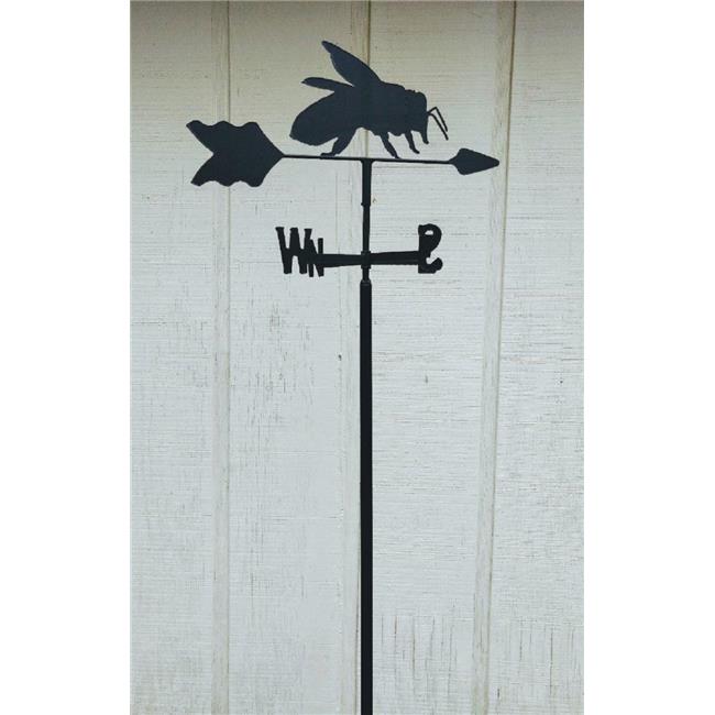 The Lazy Scroll beein Honey Bee Garden Mount Weathervane