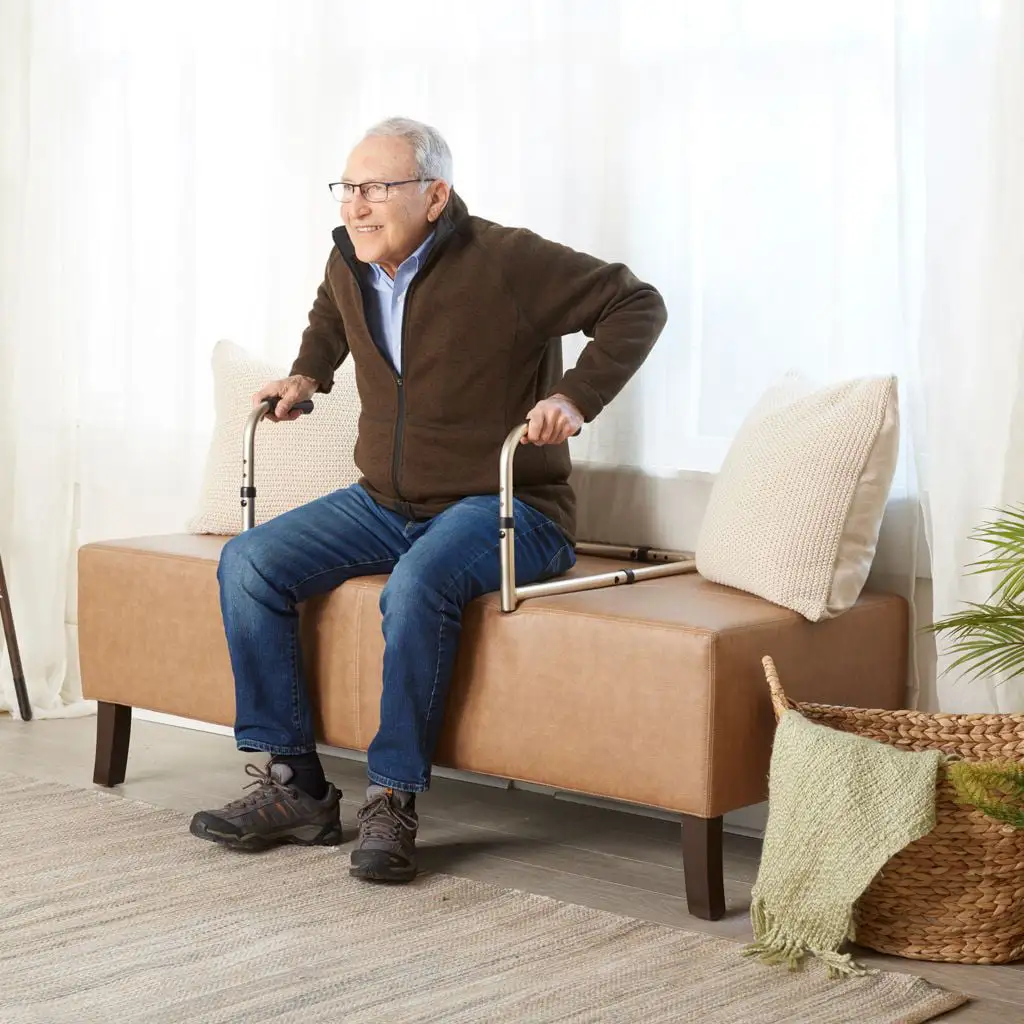 Medic Therapeutics Adjustable Standing Aid Rail for Couch and Chair
