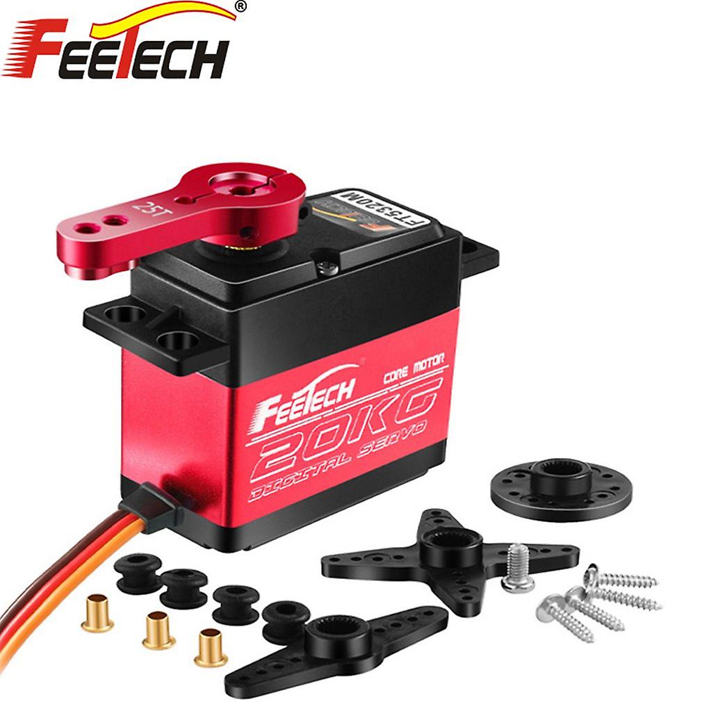 Feetech 20/25/35kg Waterproof  Servo 180 Locked-rotor Torque High Speed Metal Gear Digital Servo 25t Arm For 1/8 1/10 Rc Cars