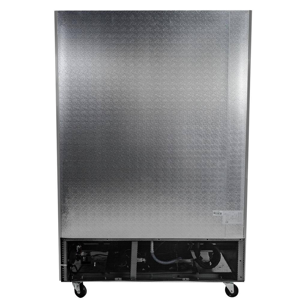 SABA 54 in. W 47 cu. ft. Two Glass Door Display Commercial Reach In Upright Refrigerator in Stainless Steel S-47RG