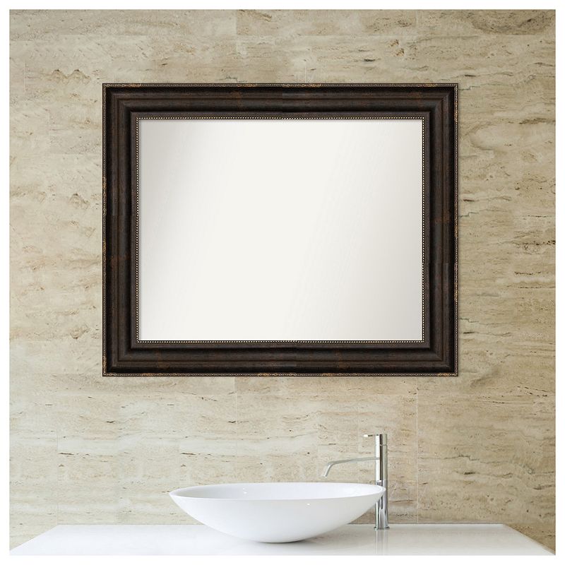 Stately Non-beveled Bathroom Wall Mirror