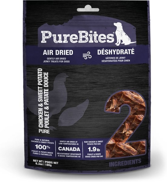 PureBites Chicken and Sweet Potato Jerky Gently Dried Dog Treats