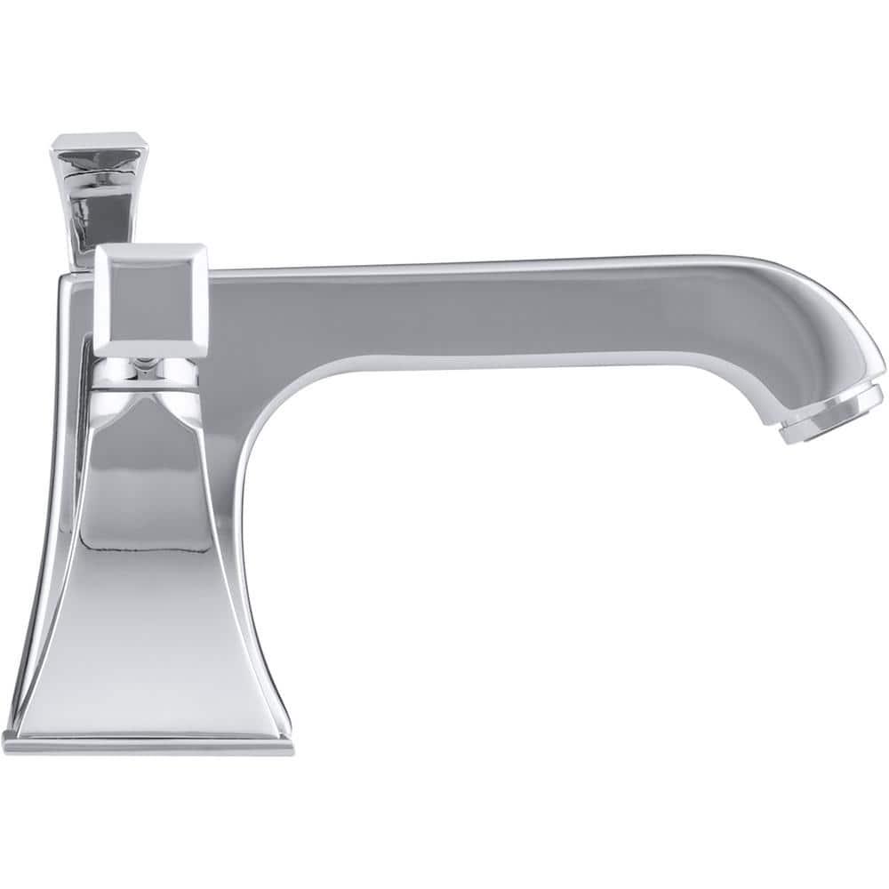 KOHLER Memoirs 8 in Widespread 2Handle Low Arc WaterSaving Bathroom Faucet in Polished Chrome with Deco Lever Handles