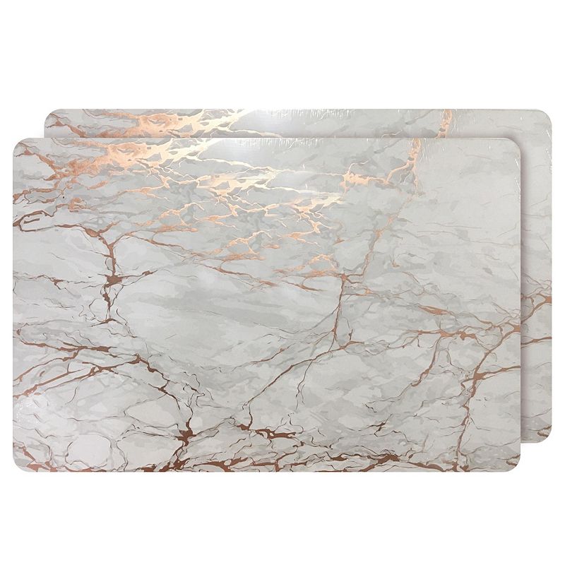 Dainty Home Marble Cork 12 x 18 Placemats Set Of 2