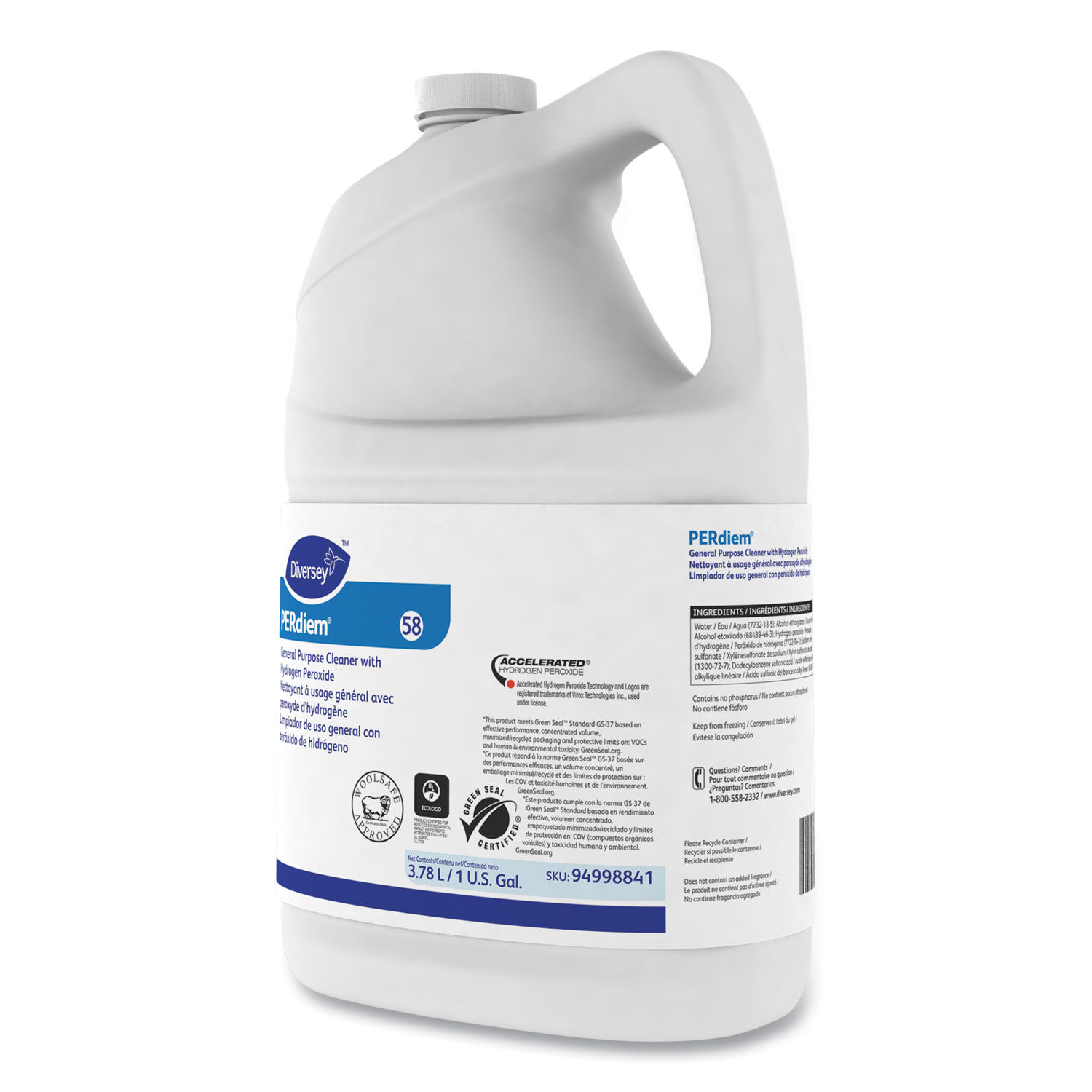 PERdiem Concentrated General Purpose Cleaner - Hydrogen Peroxide by Diverseyandtrade; DVO94998841