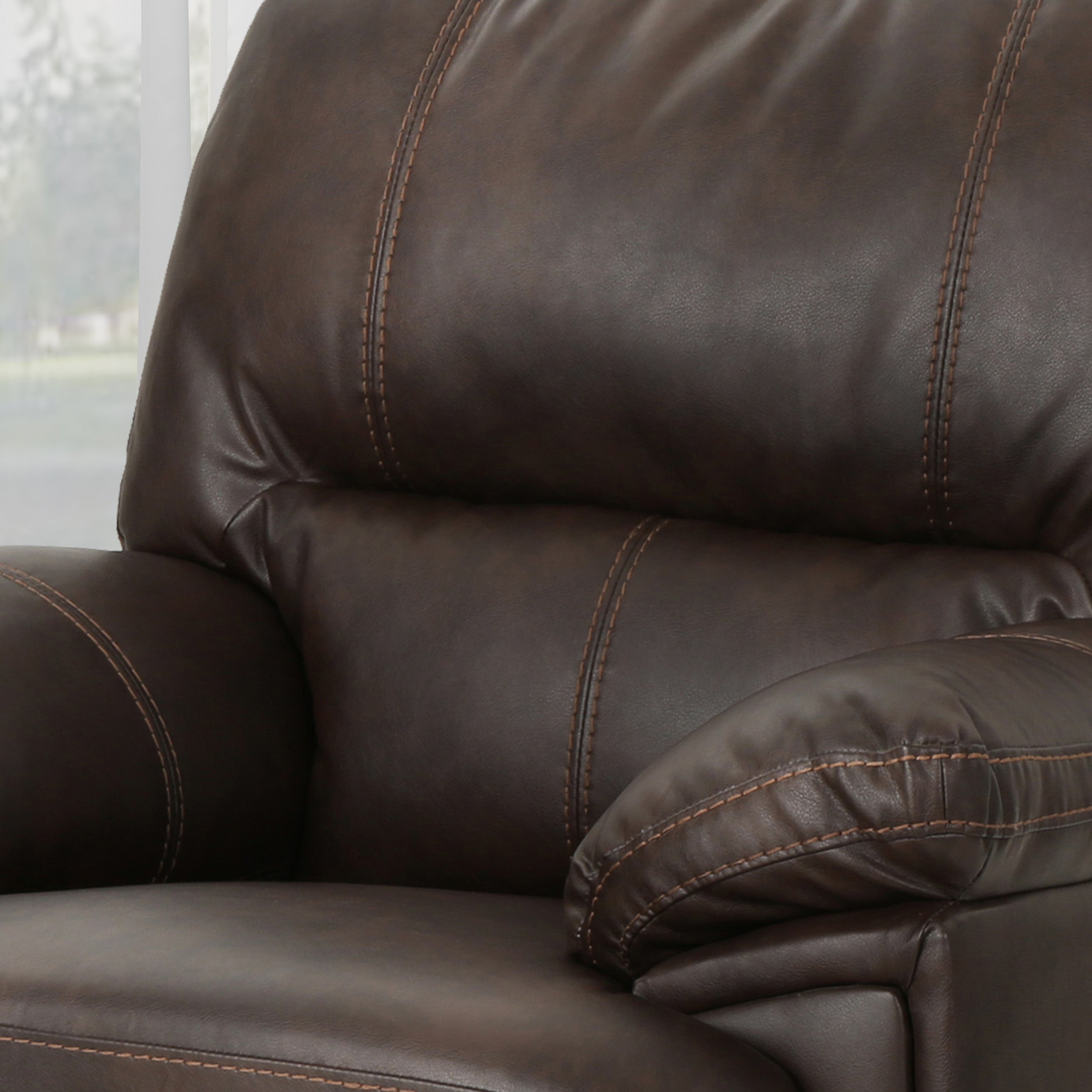 Laurent Bubba Leather Swivel Power Recliner