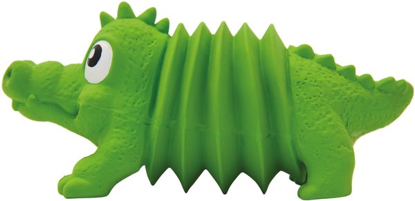 Outward Hound Accordionz Gator Stuffing-Free Squeaky Dog Toy