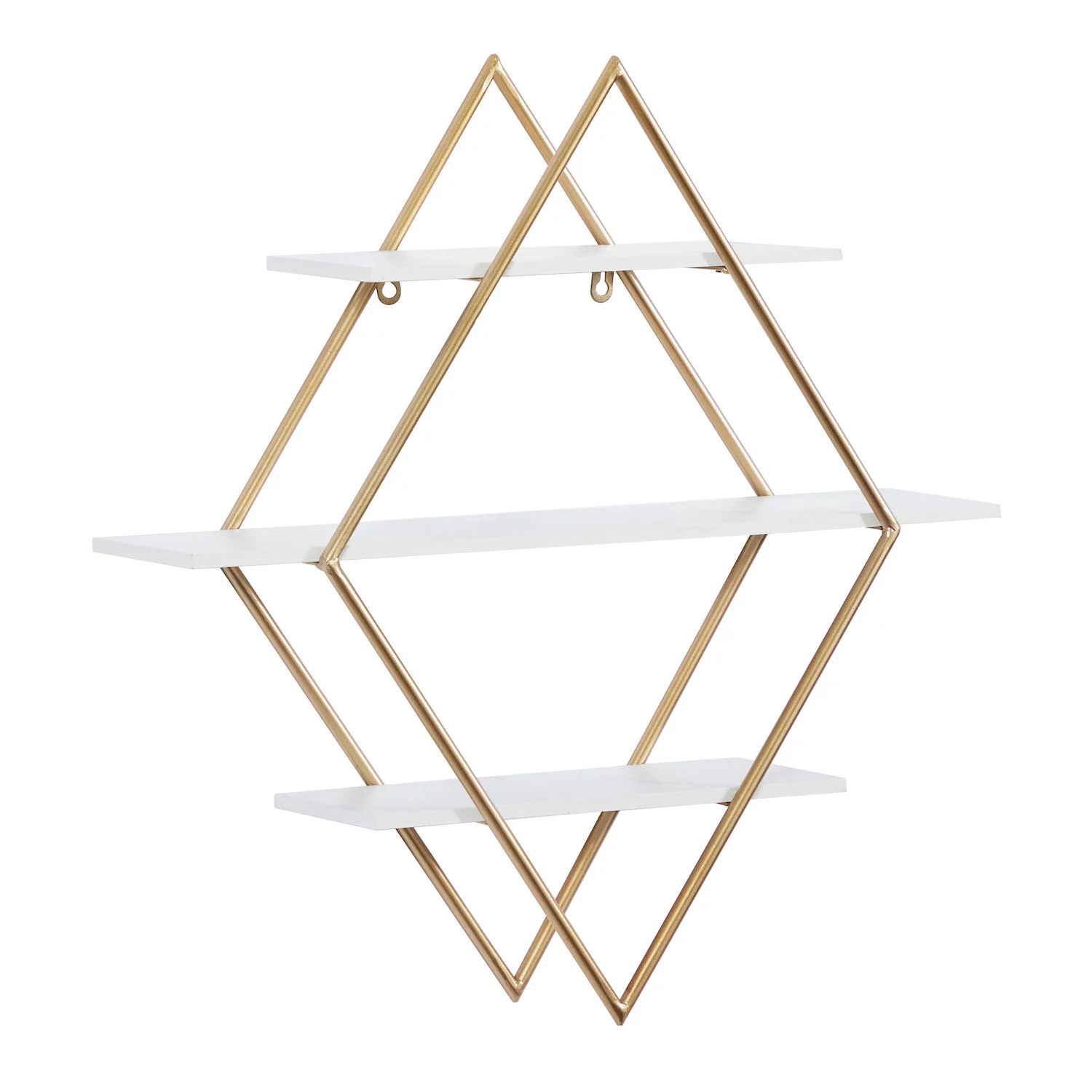 Stella and Eve Glam Diamond 3-Shelf Wall Decor