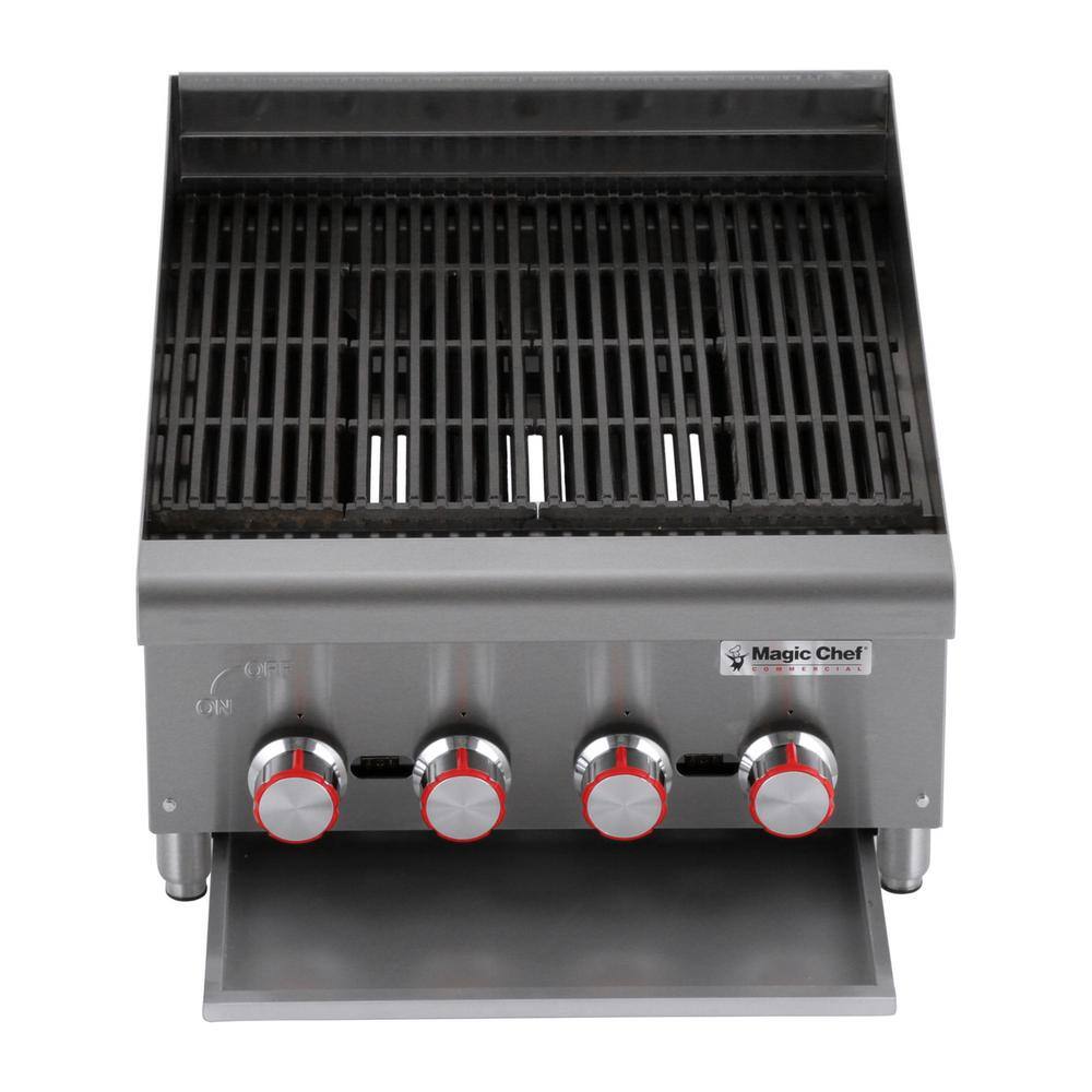 Magic Chef 24 in. Commercial Countertop Radiant Char Broiler MCCCB24A