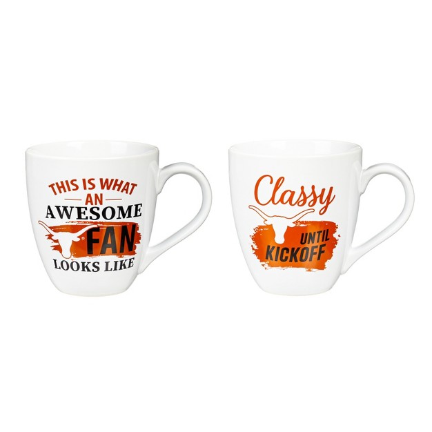 University Of Texas Ceramic Cup O x27 java 17oz Gift Set