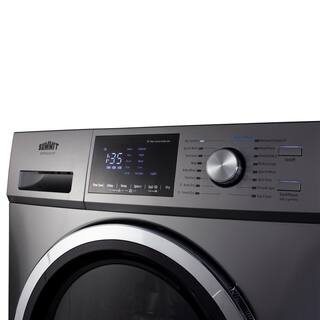 Summit Appliance 24 in. 2.7 cu. ft. Platinum Electric All-in-One Washer Dryer Combo SPWD2203P