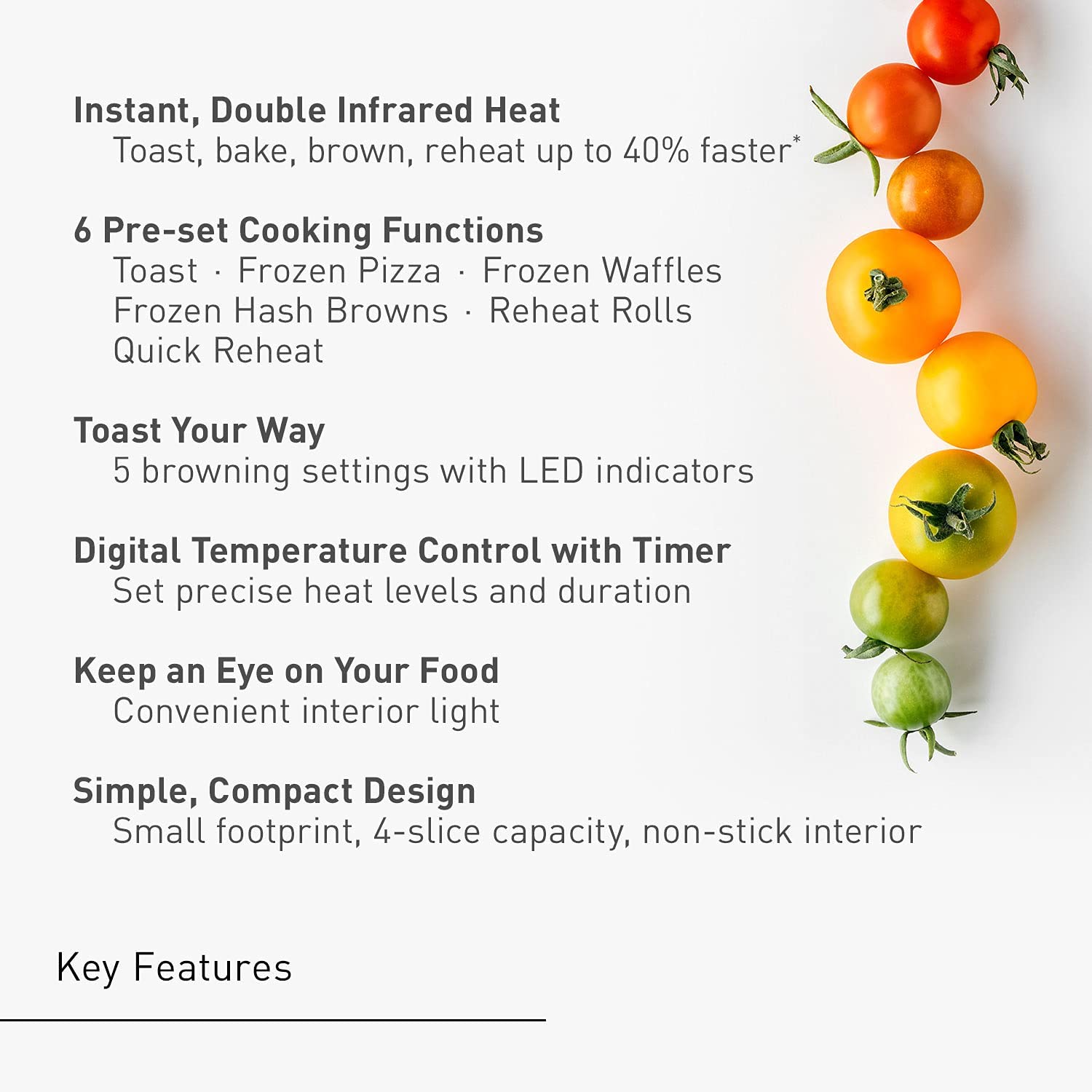 Panasonic Toaster Oven FlashXpress with Double Infrared Heating and Removable 9-Inch Inner Baking Tray， 1300W， 12 x 13 x 10.25， Silver