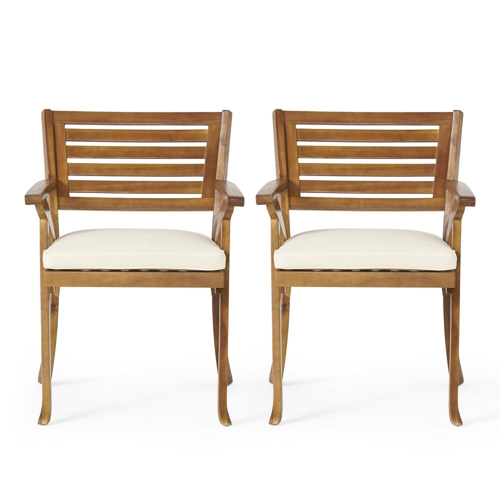 Hermosa Outdoor Acacia Wood Dining Chair (Set of 2) by Christopher Knight Home   24.00\