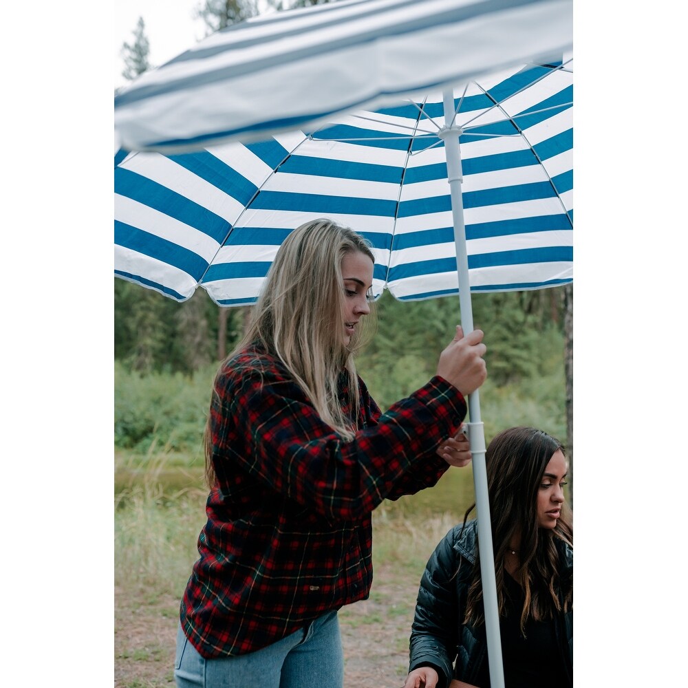 Stansport Picnic Table and Umbrella Combo   Brown