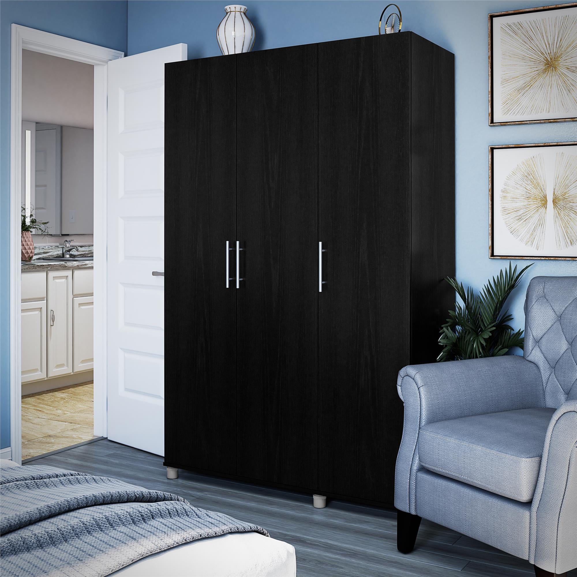 Systembuild Evolution Westford 3 Door Wardrobe, Black Oak