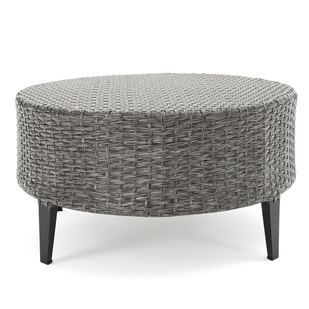 Navagio Wicker Outdoor Coffee Table by Christopher Knight Home
