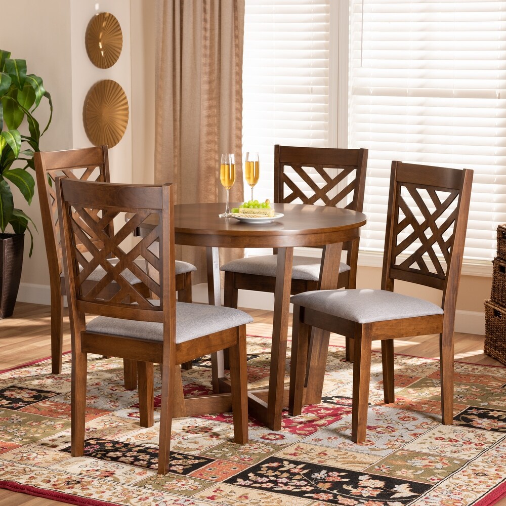 Alena Modern and Contemporary 5 Piece Dining Set