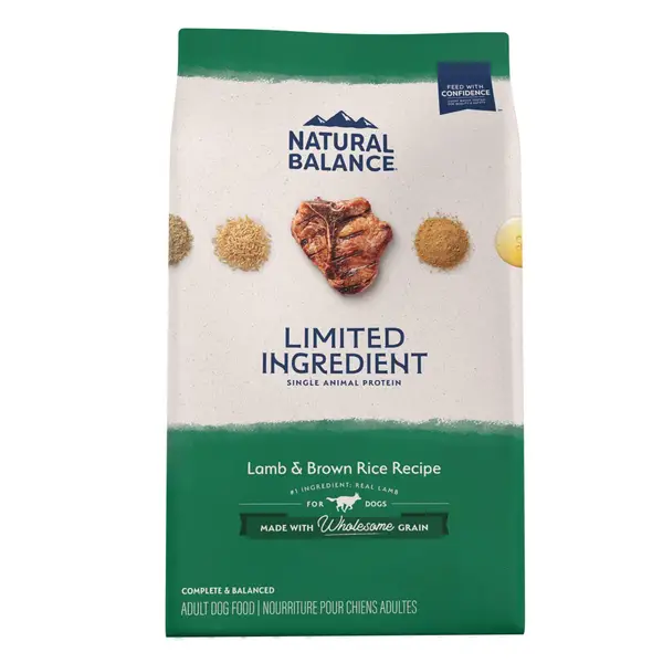 Natural Balance 24 lb  Limited Ingredient Diets Lamb Meal and Brown Rice Formula Dry Dog Food