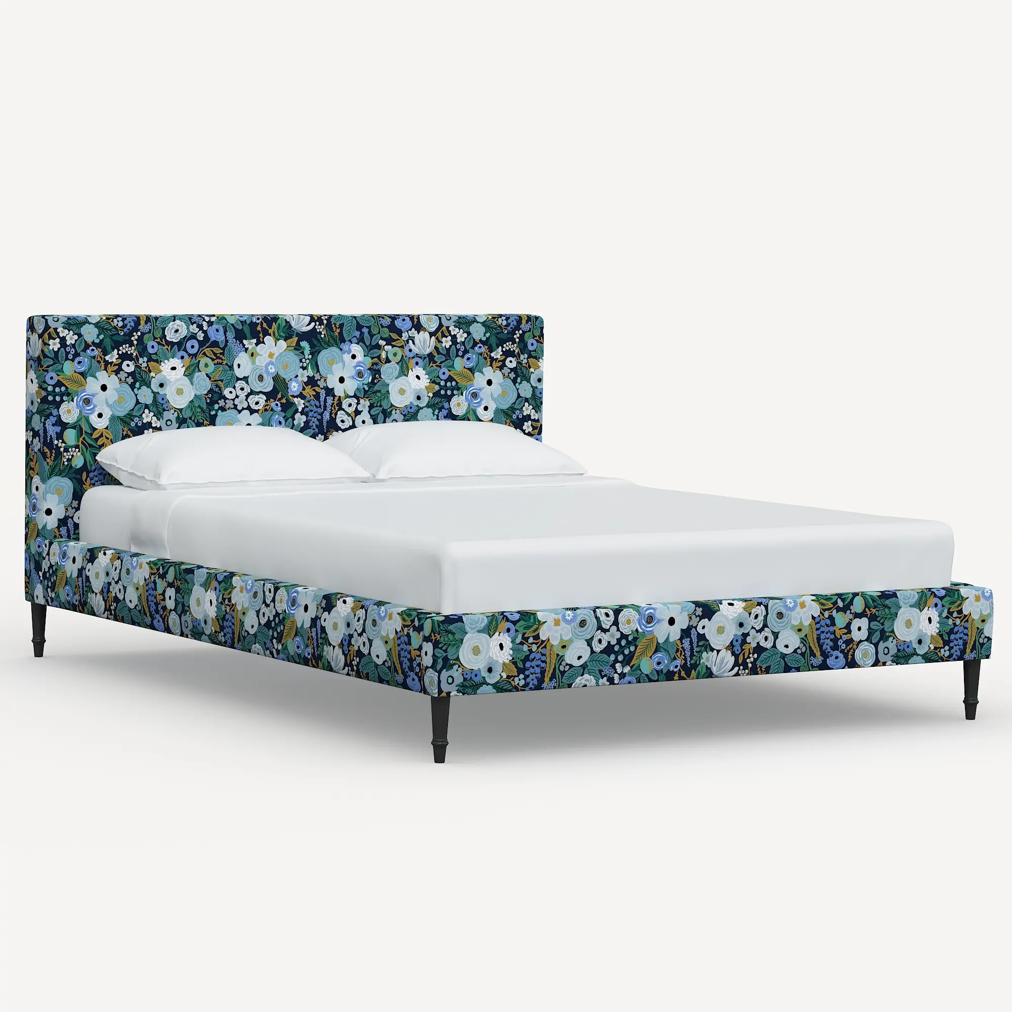 Rifle Paper Co Elly Garden Party Blue Twin Platform Bed