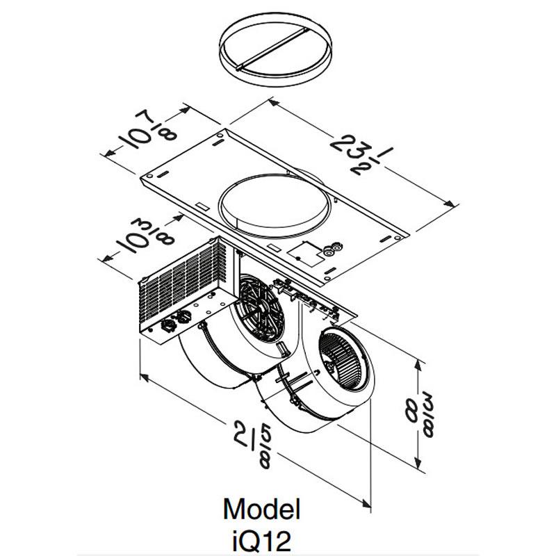 Best 1200 CFM Internal Hood Blower IQ12