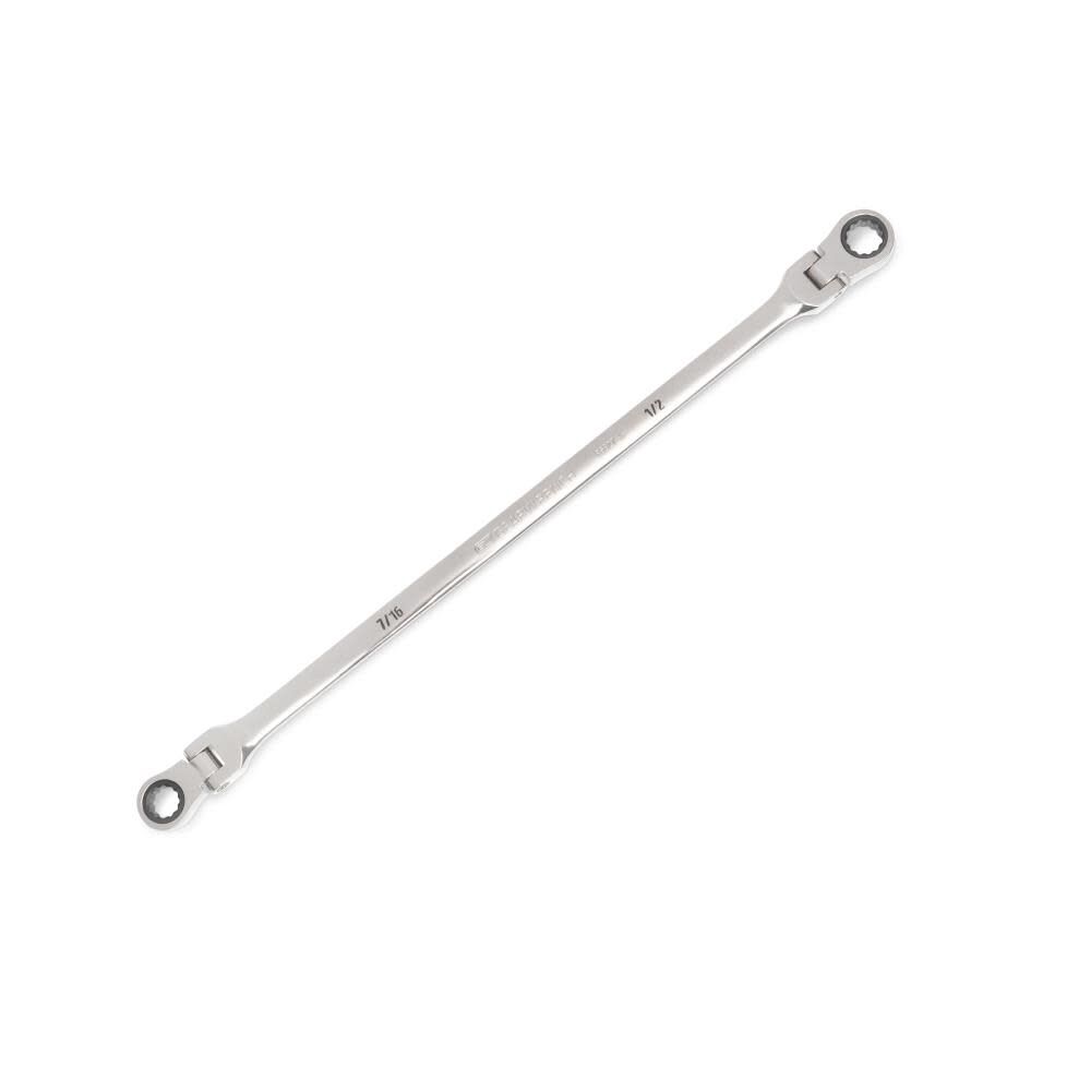 GEARWRENCH 90 Tooth 12 Point GearBox Double Flex Ratcheting Wrench 7/16x1/2 86827 from GEARWRENCH