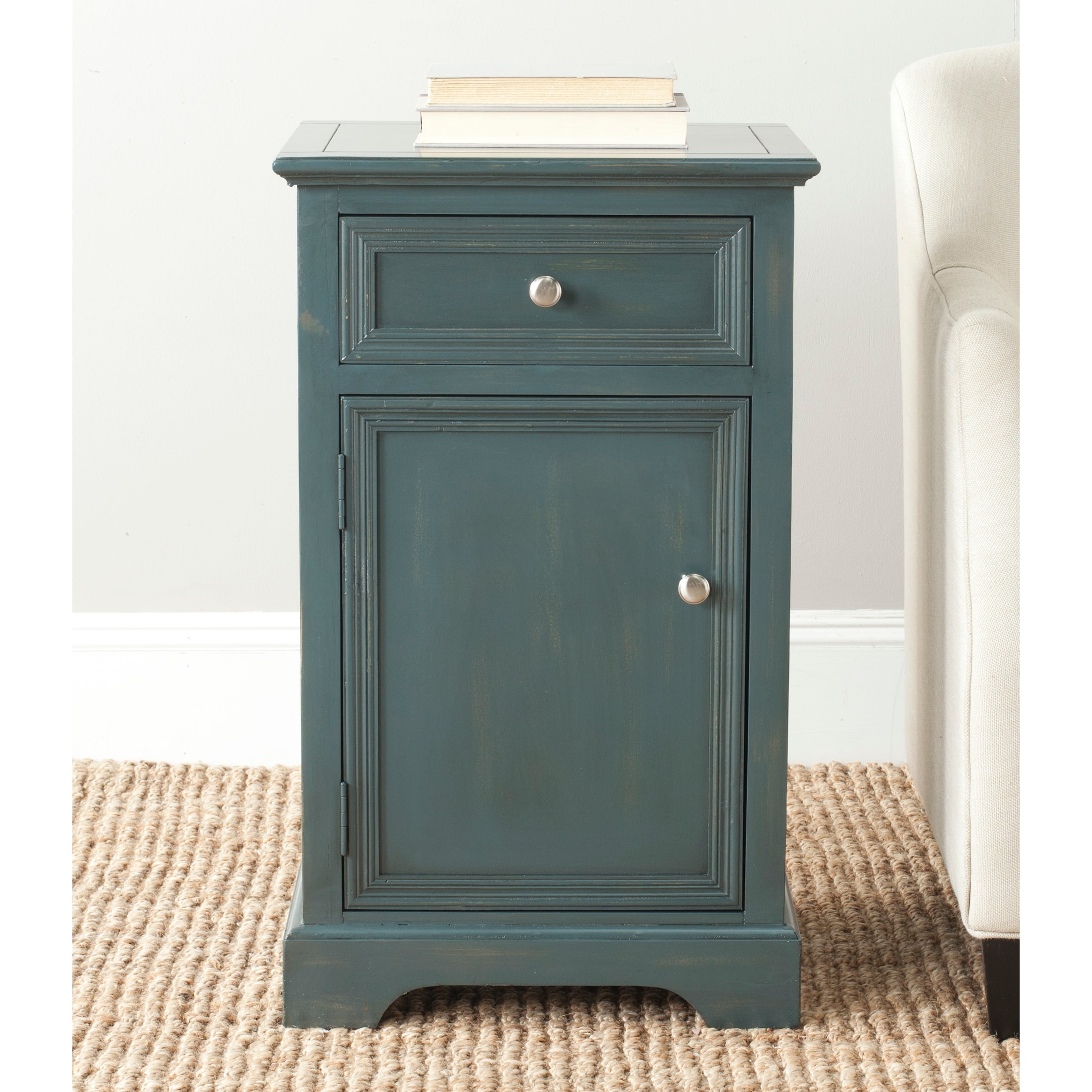 SAFAVIEH Jarome Dark Teal End Table - 17.9