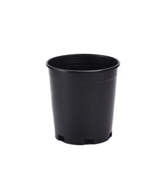 Factory directly supply gallon basin round large multi specification black floor plastic planter squat gallon basin wholesale