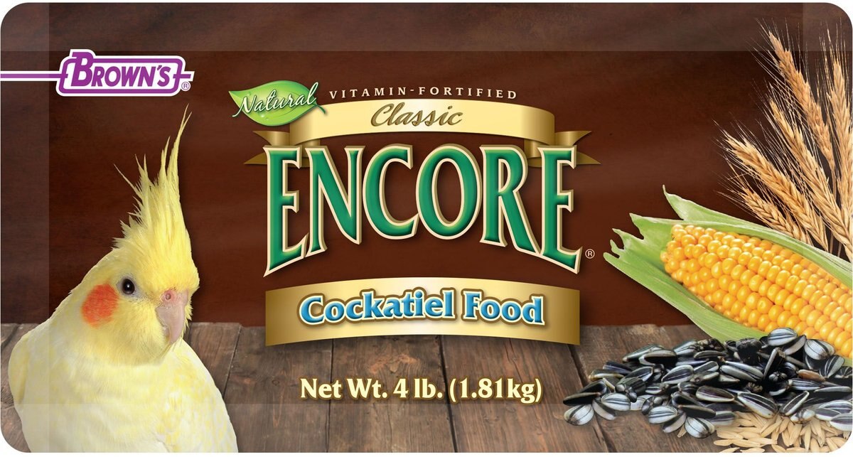 Brown's Encore Classic Natural Cockatiel Food