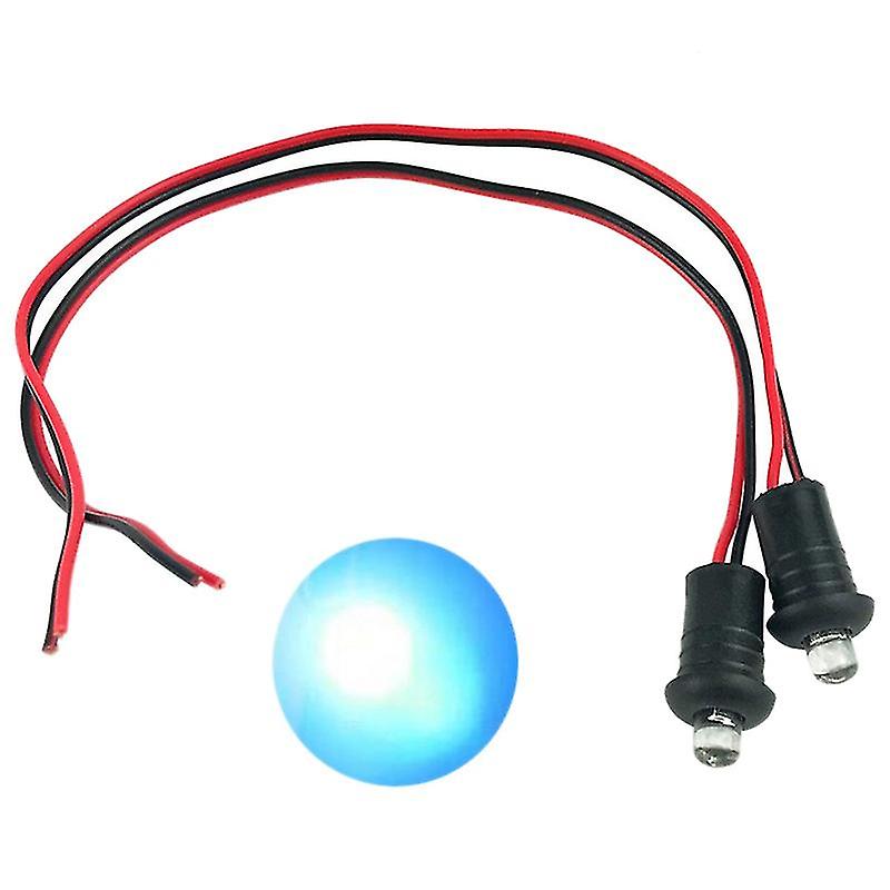 2 Pcs 12v Blue Flashing Dummy Fake Car Alarm Dash Mount Led Light Motorcycle Accessories